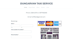 Desktop Screenshot of dungarvantaxiservice.com